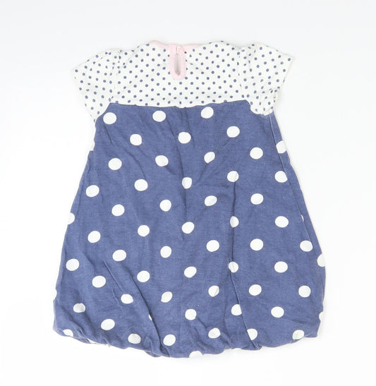George Girls Blue Polka Dot Fit & Flare Size 18-24 Months