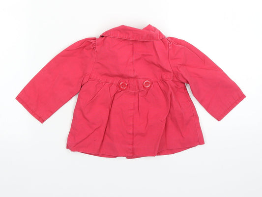 Matalan Girls Pink Jacket Size 3-6 Months