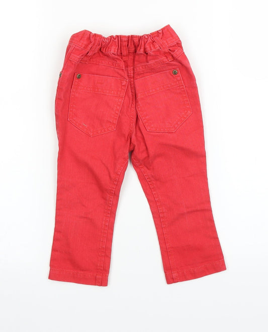 George Baby Red Denim Jeans Size 18 Months