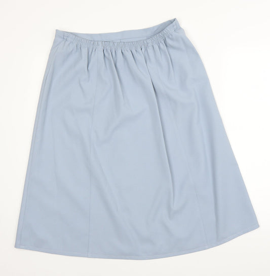 Preworn Womens Blue A-Line Skirt Size 32 in