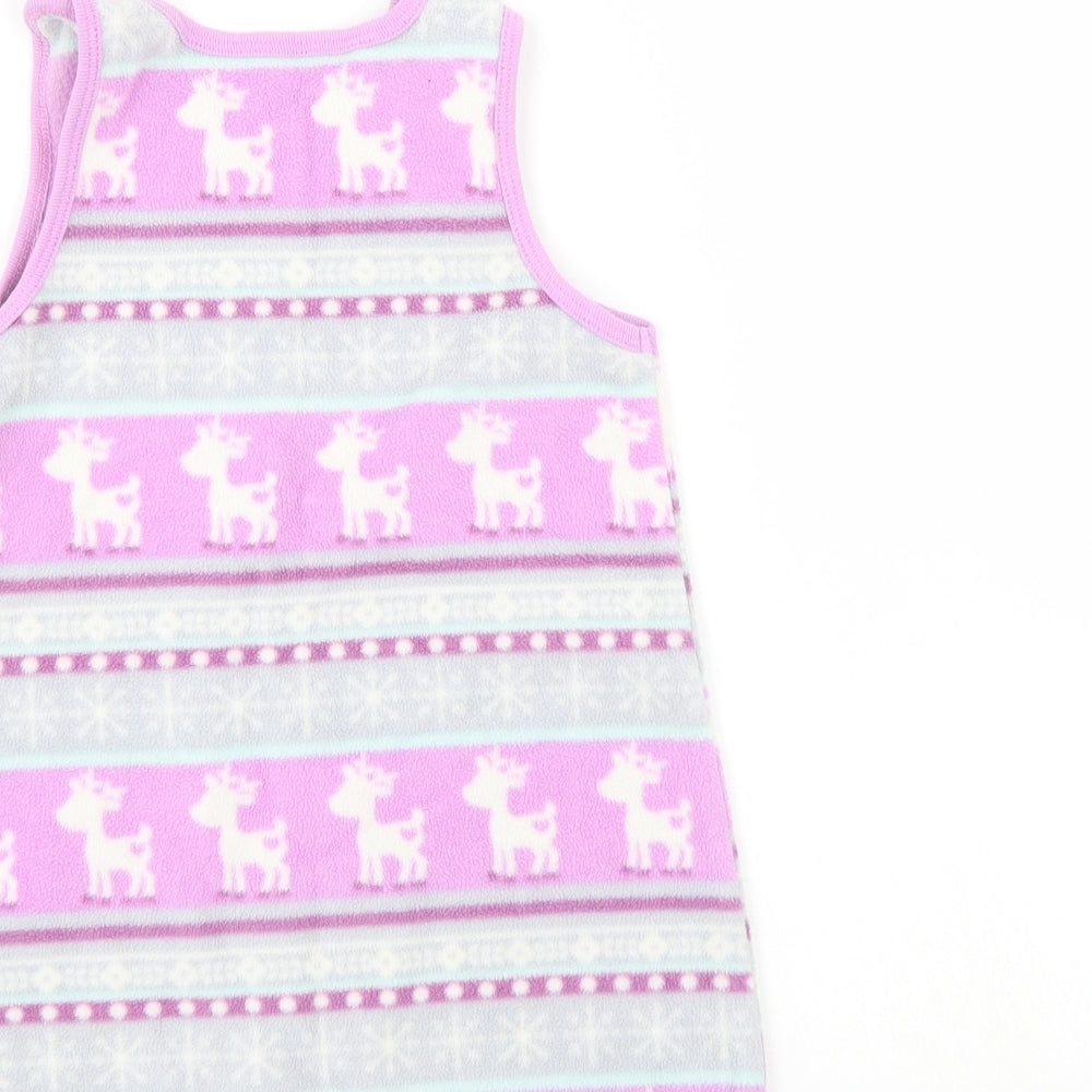 Brand and care label for George girls’ multicoloured animal print pinafore/dungaree dress, size 12-18, months