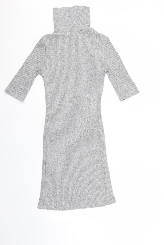 Top Shop Womens Grey Bodycon Size 8