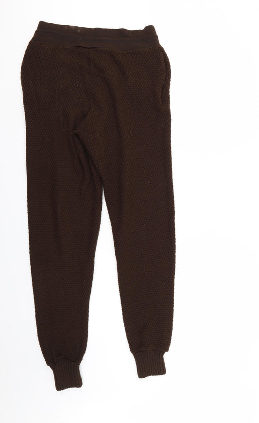 PRETTYLITTLETHING Womens Brown Sweatpants Trousers Size M L28 in