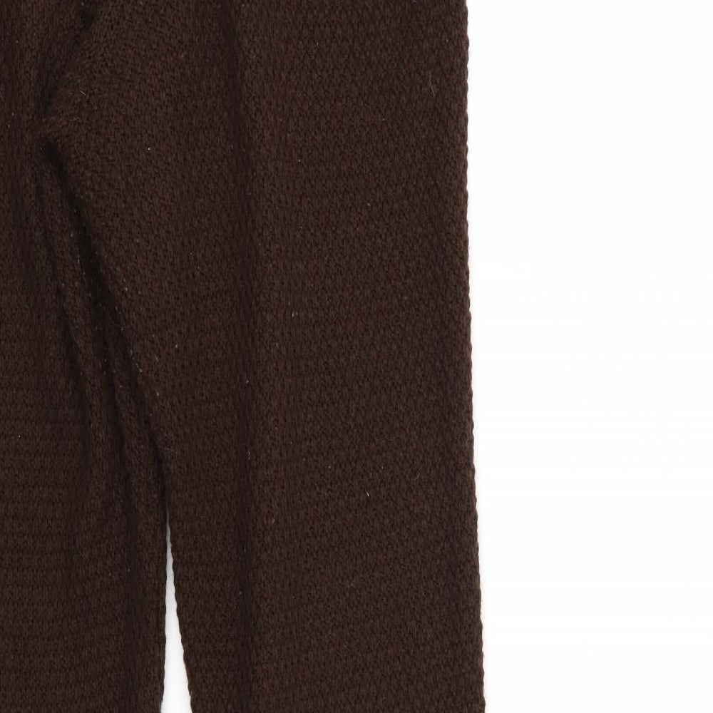 PRETTYLITTLETHING Womens Brown Sweatpants Trousers Size M L28 in