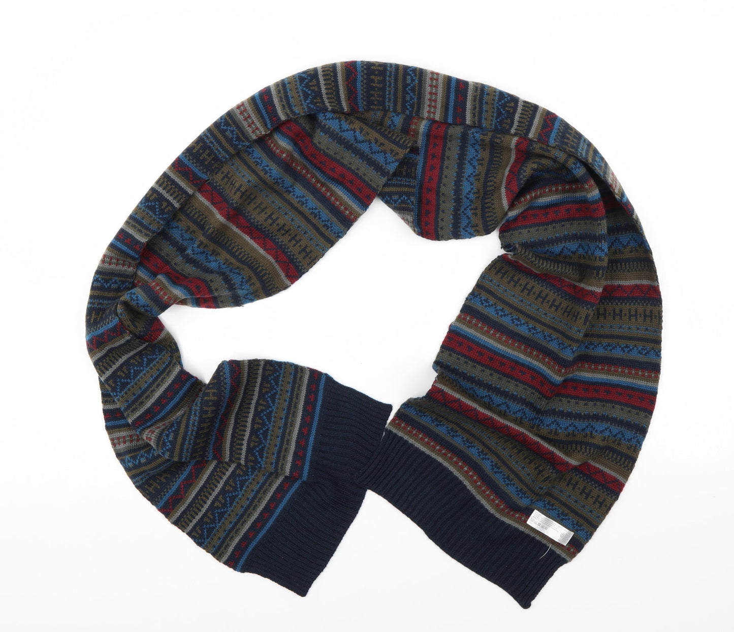 C&A Unisex Multicoloured Geometric Scarf One Size