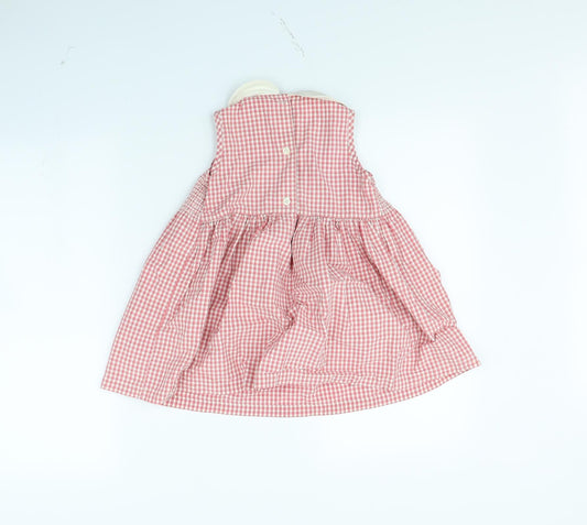 Gap Girls Red Check Fit & Flare Size 3 Years
