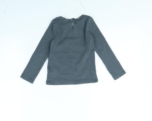 NEXT Girls Grey Basic T-Shirt Size 2 Years