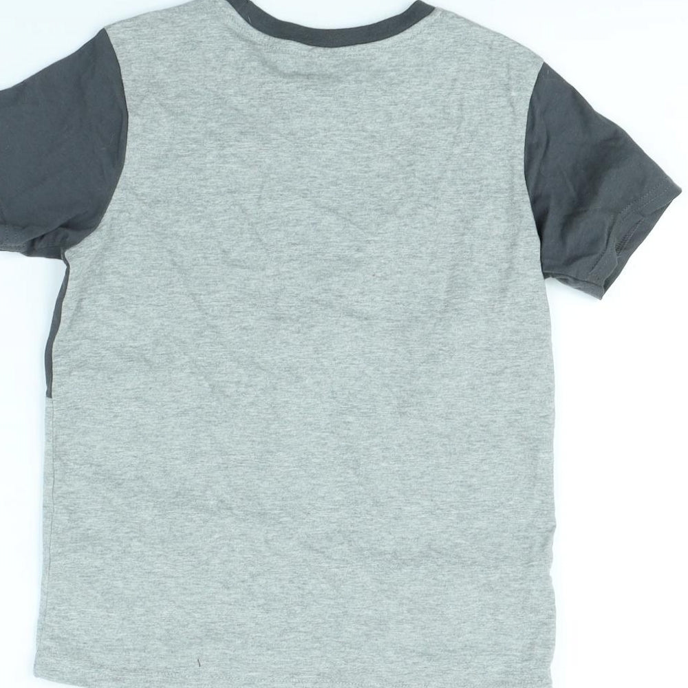 George Boys Grey Basic T-Shirt Size 6 Years - XBOX