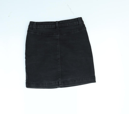 Missguided Womens Black Mini Skirt Size 10