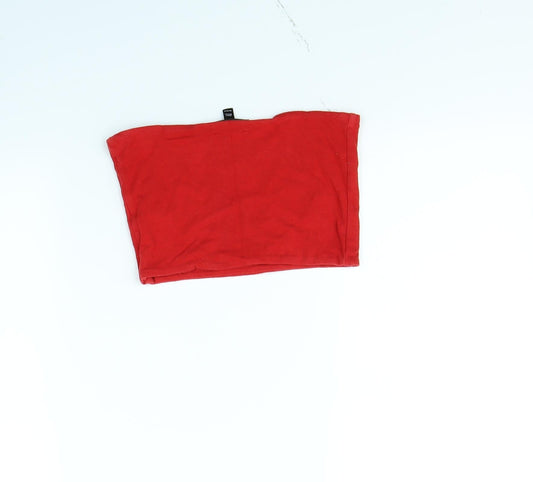 Topshop Womens Red Cropped Tank Size 6
