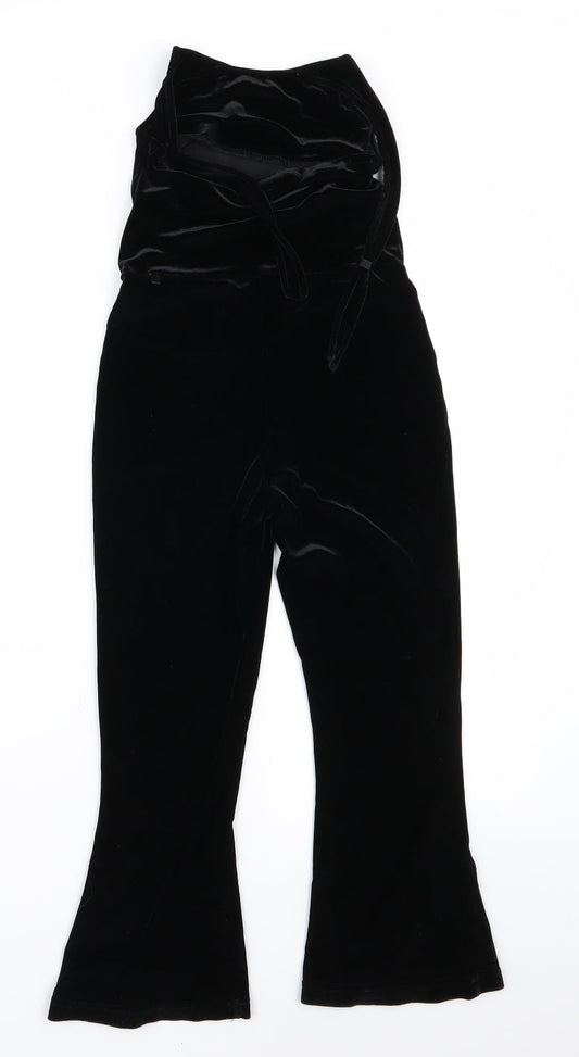 NEXT Womens Black Playsuit One-Piece Size 8 L19 in