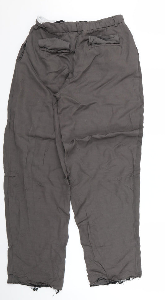 Topshop Womens Brown Trousers Size 12 L26 in