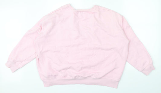 New Look Womens Pink Pullover Jumper Size L