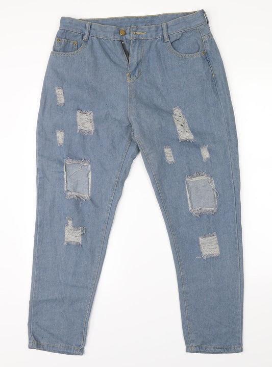 Preworn Mens Blue Straight Jeans Size 34