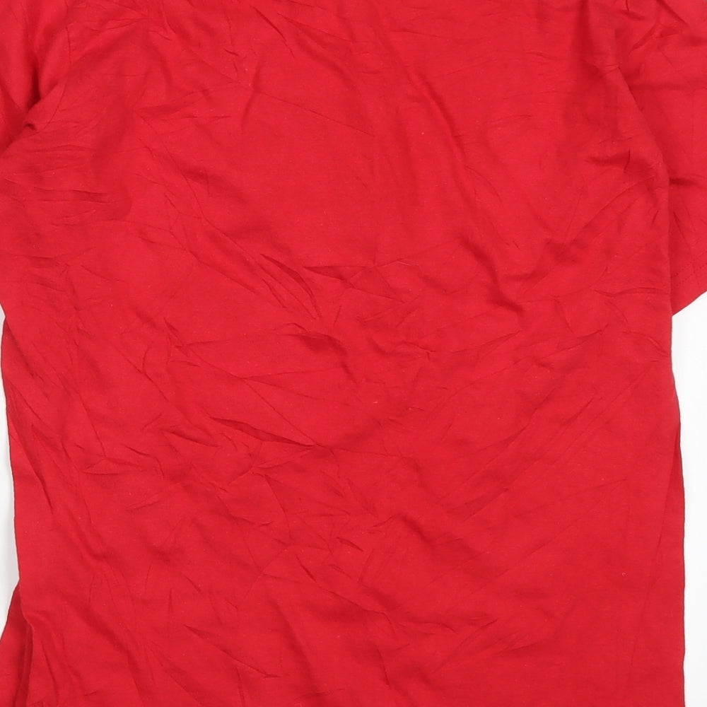 Aurborne Womens Red Basic T-Shirt Size S - Hakuna Matata Kenya
