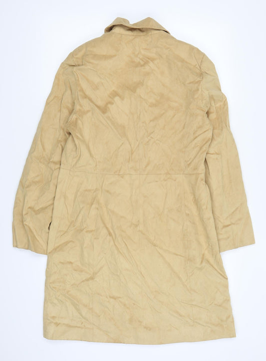 Marks and Spencer Womens Beige Overcoat Coat Size 12