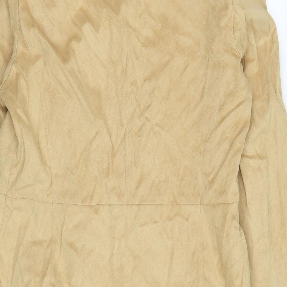 Marks and Spencer Womens Beige Overcoat Coat Size 12