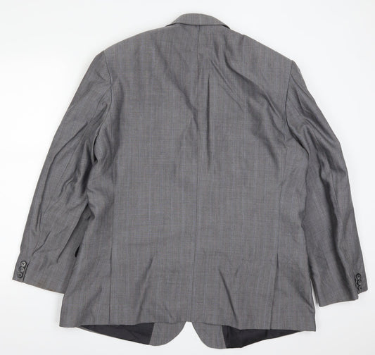 St Michael Mens Grey Check Jacket Suit Jacket Size 46