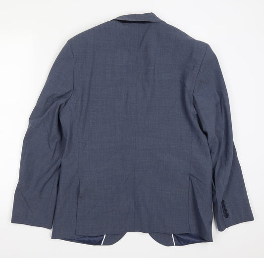 Marks and Spencer Mens Blue Jacket Suit Jacket Size 40