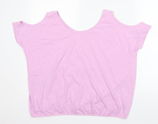 B&C Womens Pink Basic T-Shirt Size 16