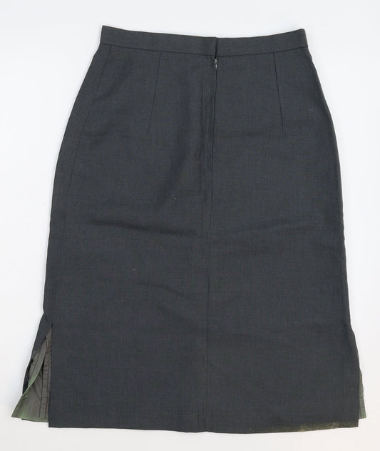 Preworn Womens Grey Straight & Pencil Skirt Size 30 in