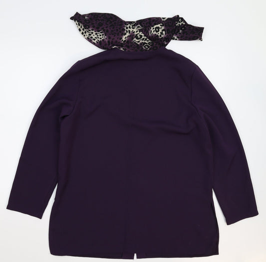 Bonmarché Womens Purple Jacket Blazer Size 16