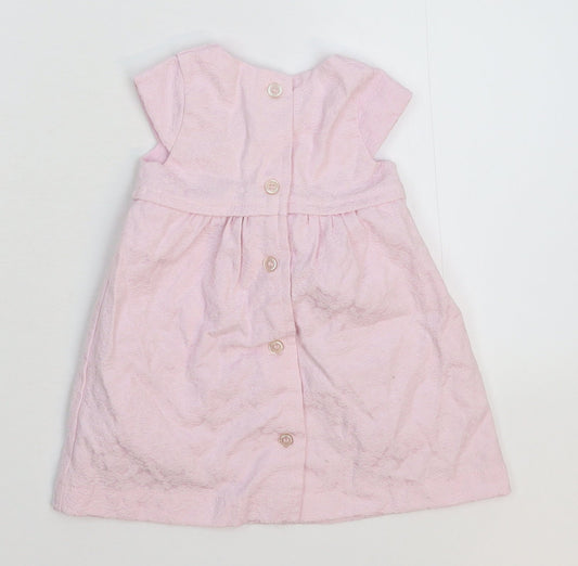 Bambini Girls Pink Fit & Flare Size 6-9 Months