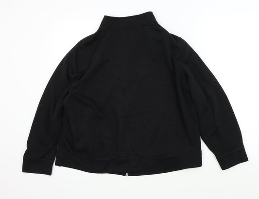 BM Essentials Womens Black Full Zip Jumper Size M