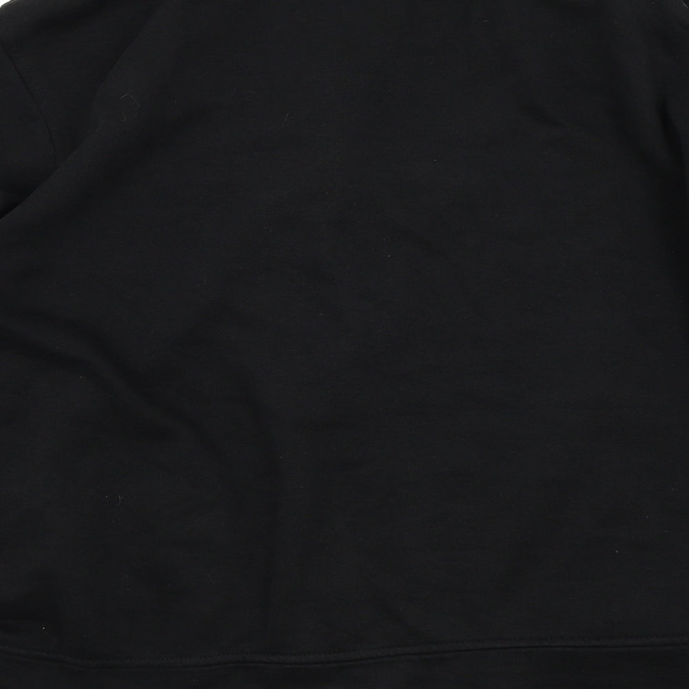 BM Essentials Womens Black Full Zip Jumper Size M