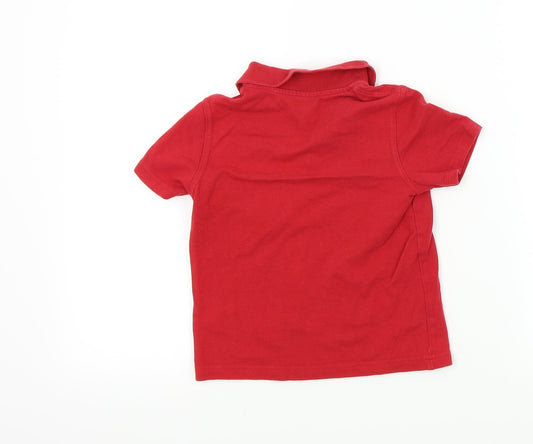 George Boys Purple Colourblock Basic Polo Size 3-4 Years