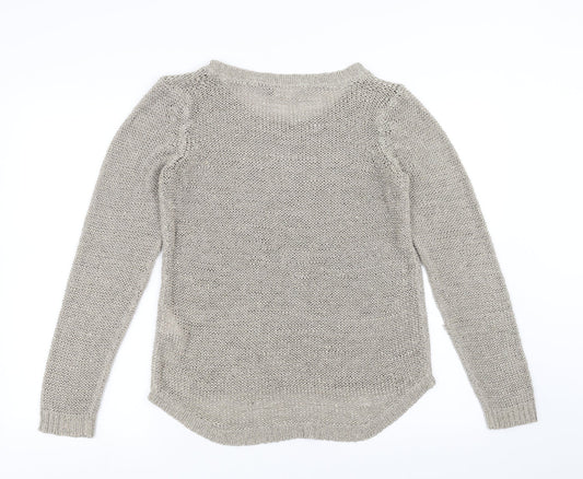 Only Womens Grey Pullover Jumper Size M