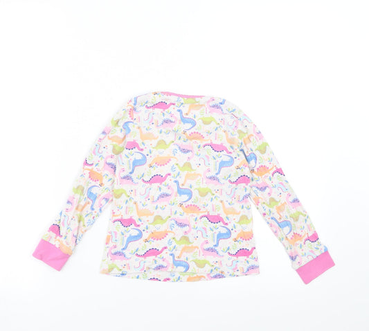 Sainsburys Girls Pink Solid Top Pyjama Top Size 4-5 Years - Dinosaur
