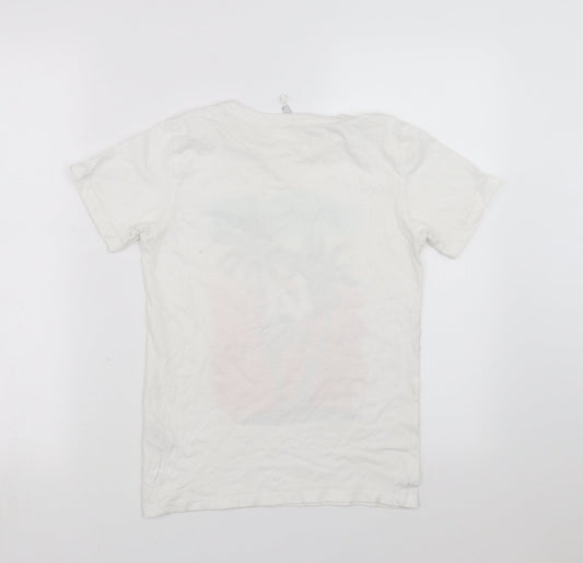 Pep&Co Boys White Basic T-Shirt Size 10-11 Years - los angeles
