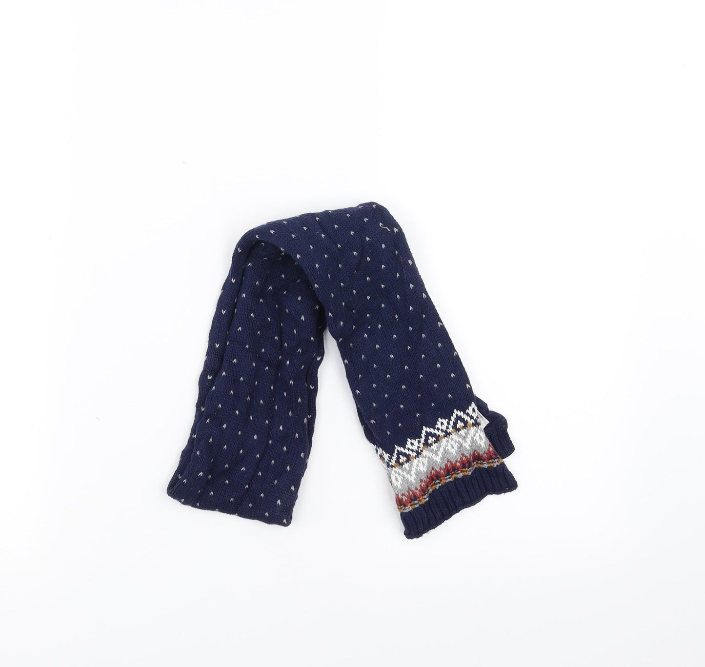Preworn Boys Blue Scarf One Size - 2 years
