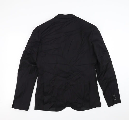Marks and Spencer Mens Black Jacket Suit Jacket Size 40