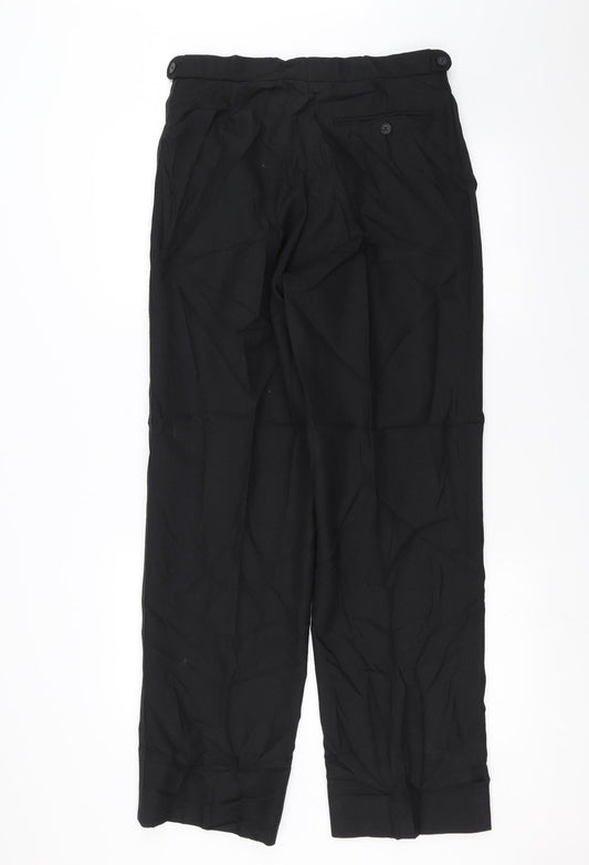 Preworn Mens Black Trousers Size 30 in L31 in