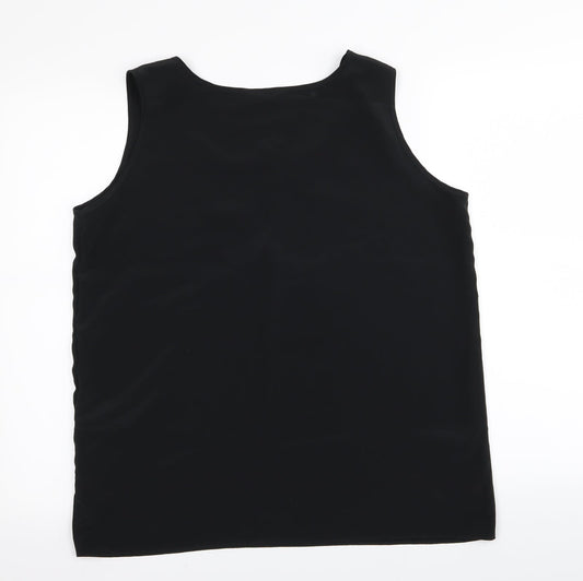 foxy lady Womens Black Basic Tank Size 16