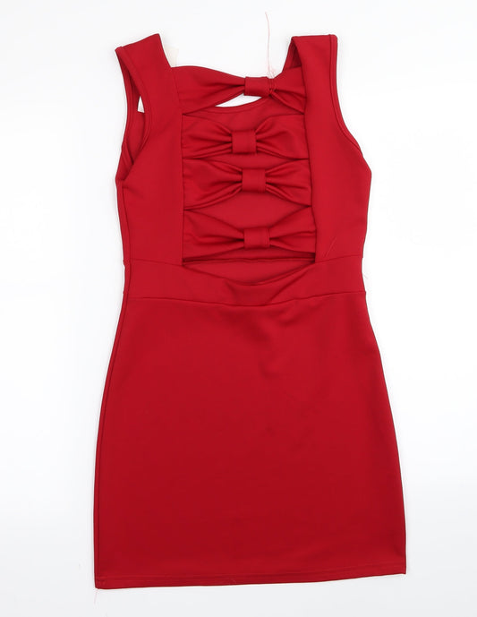 she liked Womens Red Pencil Dress Size S