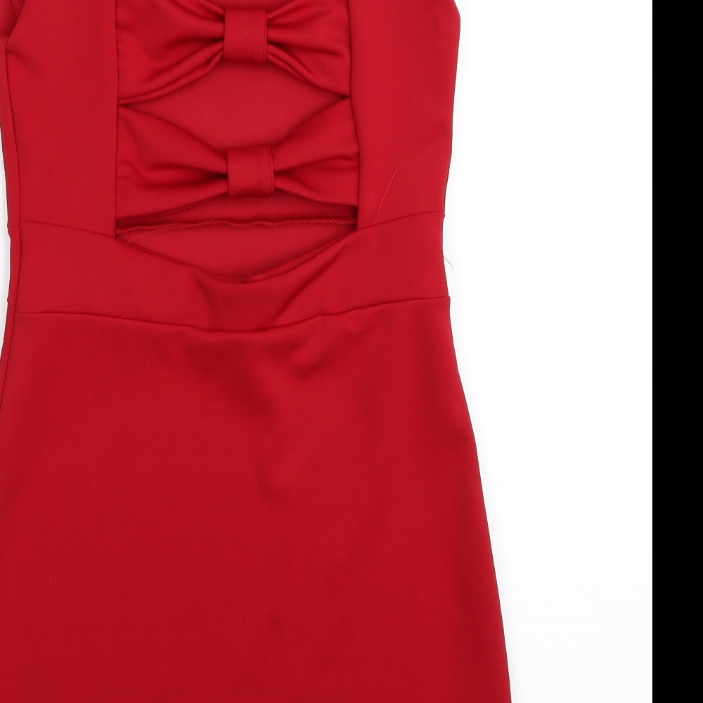 she liked Womens Red Pencil Dress Size S