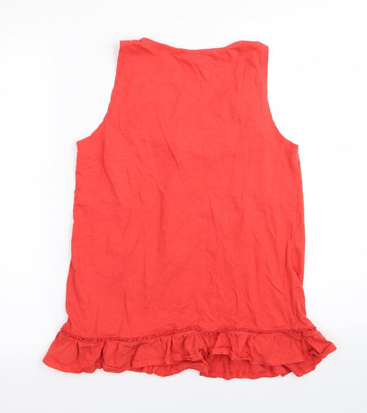 Papaya Womens Red Basic Tank Size 12