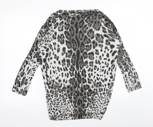 urban bliss Womens Multicoloured Animal Print Pullover Jumper Size 10