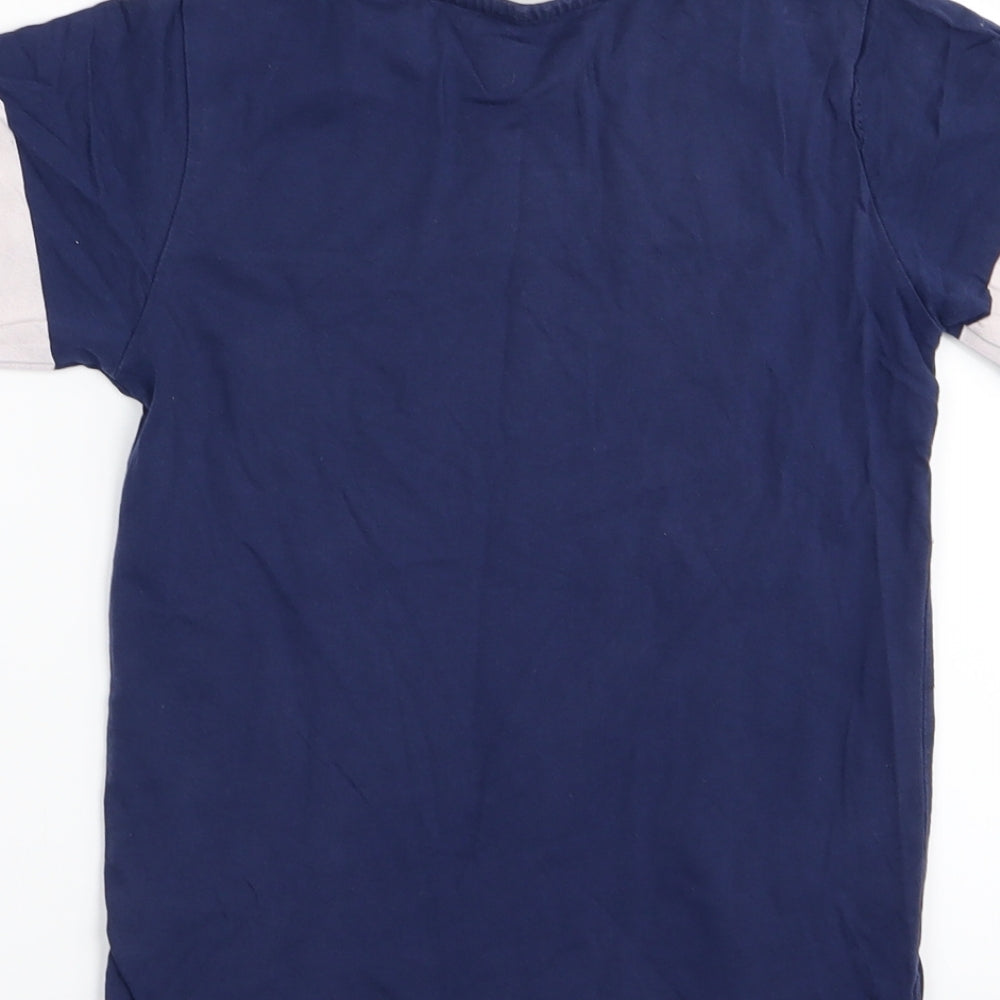 Rebel Boys Blue Basic T-Shirt Size 7-8 Years