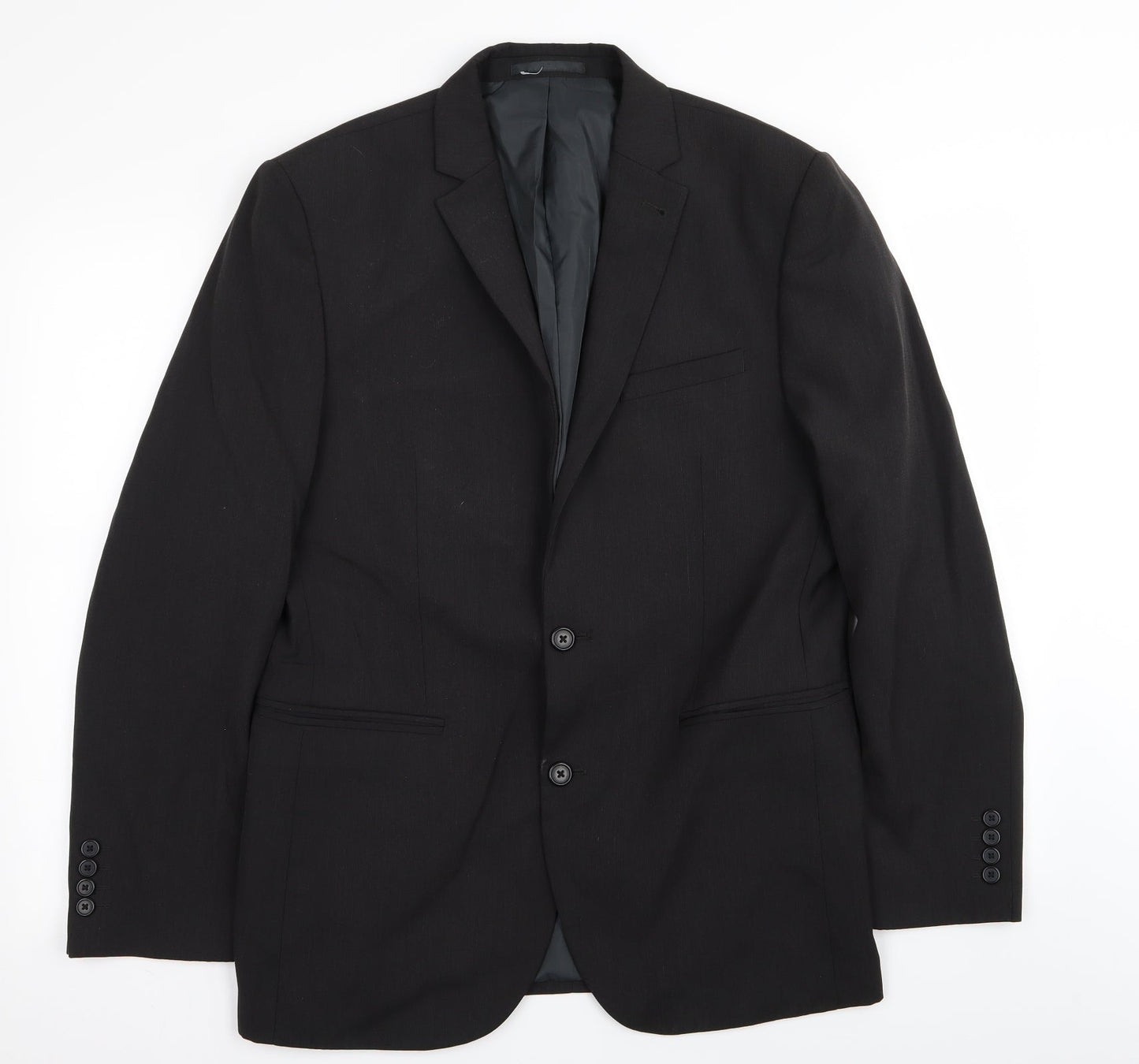 Fellini Traveller Mens Black Jacket Blazer Size 40