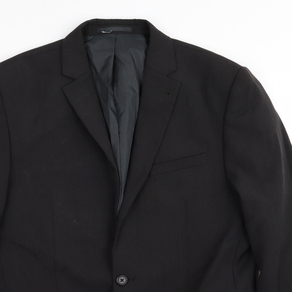 Fellini Traveller Mens Black   Jacket Blazer Size 40