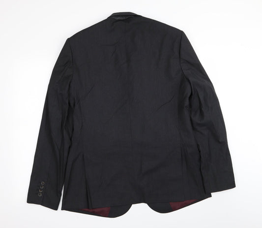 M&S Mens Black Jacket Blazer Size 42