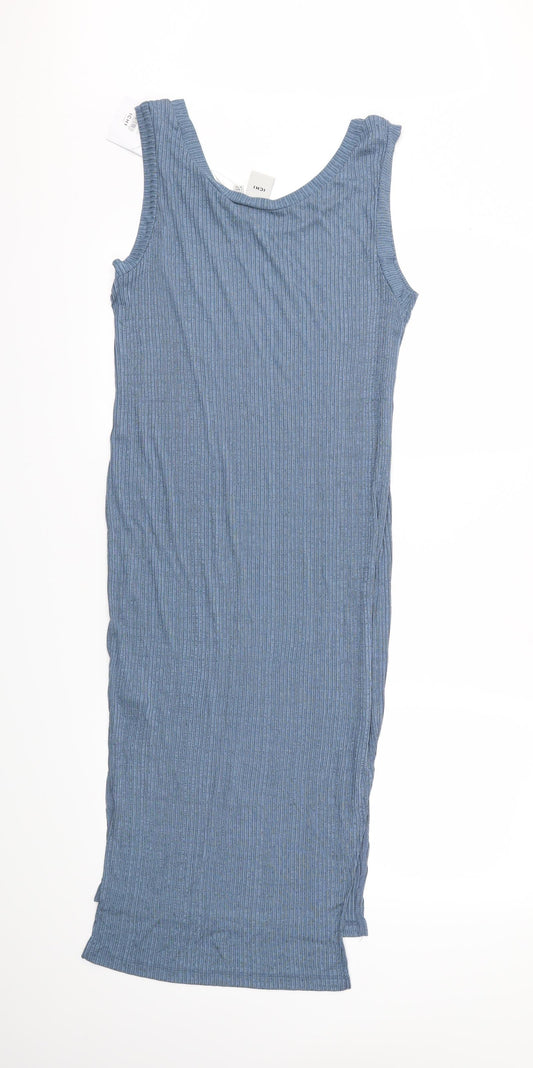 ICHI Womens Blue A-Line Size S