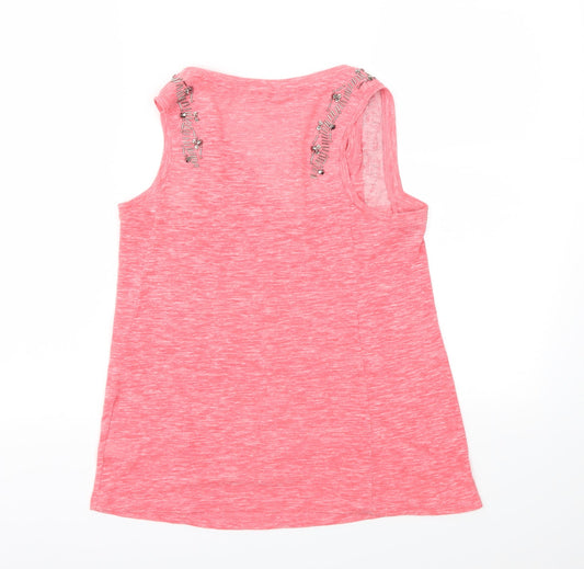 NEXT Womens Pink Basic T-Shirt Size 8