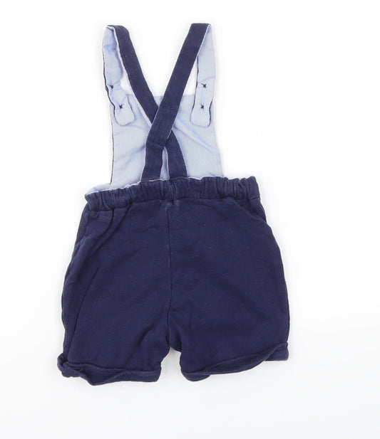 Matalan Boys Blue Dungaree One-Piece Size 6-9 Months