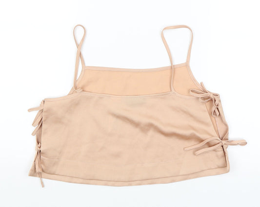 Topshop Womens Gold Cropped Tank Size 10