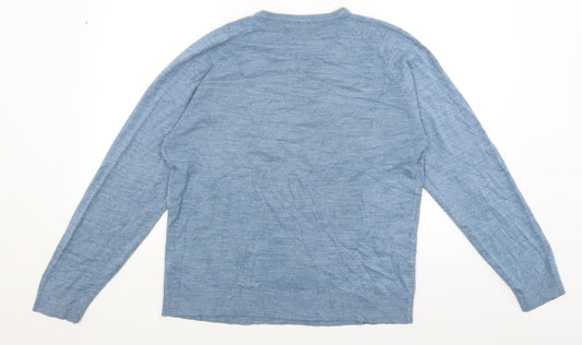 Blue Harbour Mens Blue Pullover Jumper Size M